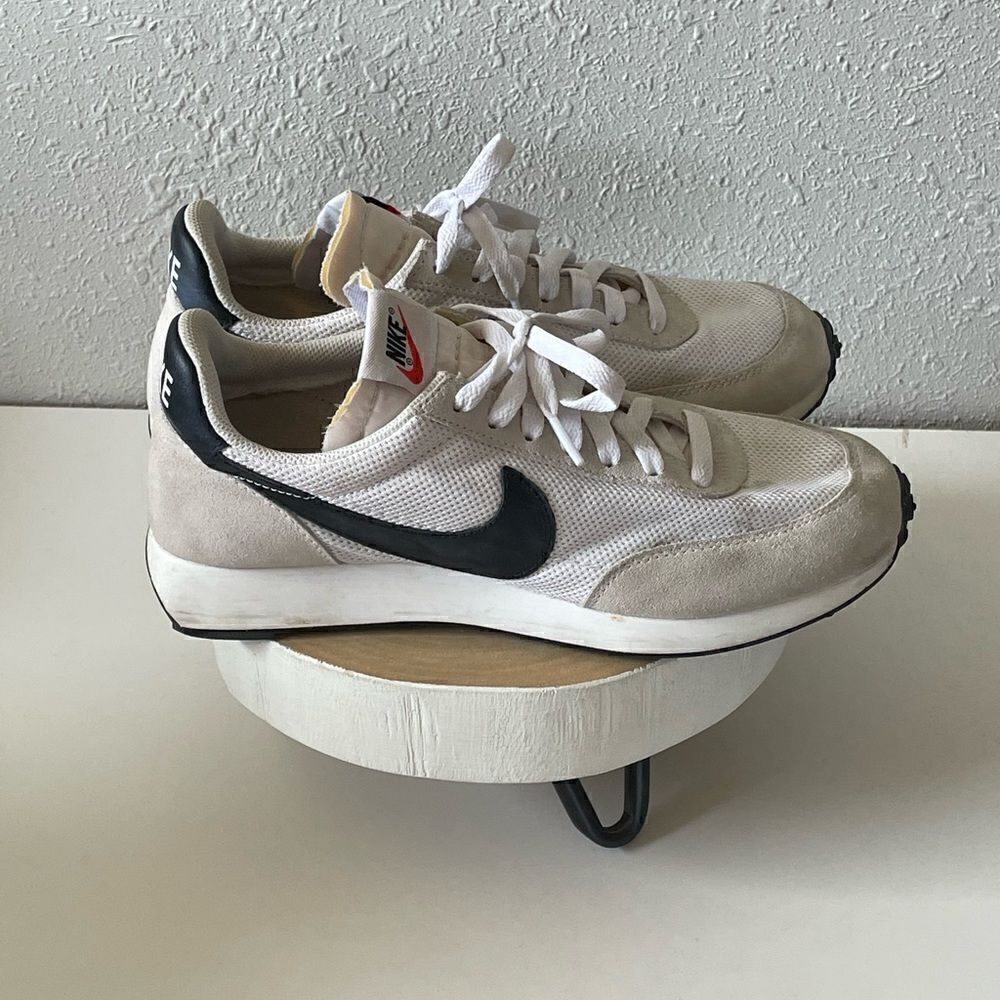 Pre-Owed Men Nike Air Tailwind 79 Running Shoes Sneakers Size 8 White Black